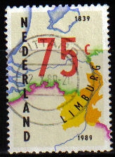 Holanda 1989 Scott 750 Sello Limburg Conjunta Holanda Belgica usado Stamps Netherlands Holland Hollande Olanda 